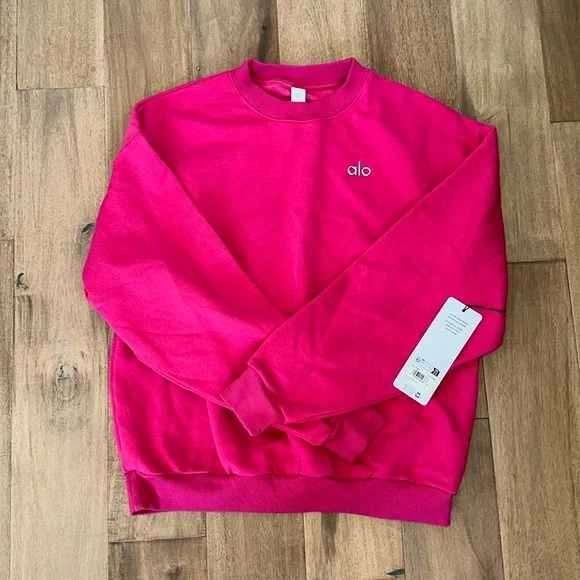 Alo Yoga☆ Accolade Crew Neck Pullover くすみピンク メンズ Accolade Crew Neck Pullover - Pink Quartz | ALO